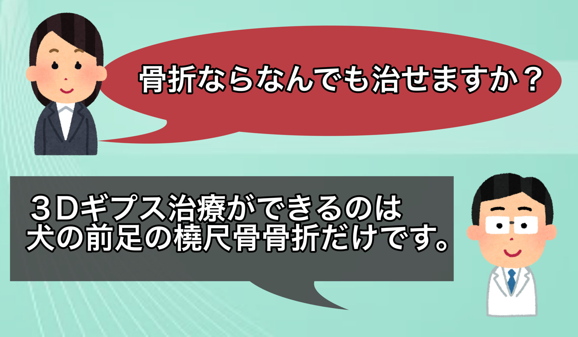 3Dギプス治療法（一般向け）│いしじま動物病院